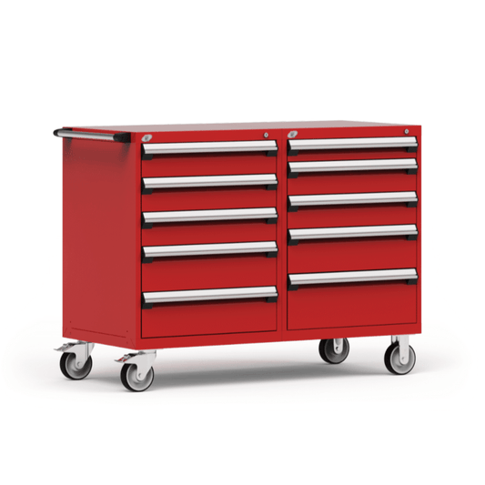 Rousseau Double Bank Mobile Cabinet, 10 Drawers